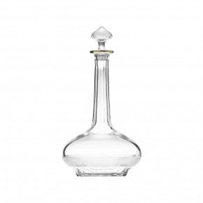 Royal /I Decanter Wine Clear Lead-Free Crystal, Cut, 24-Carat Gold (Thin Line) 1000 ml