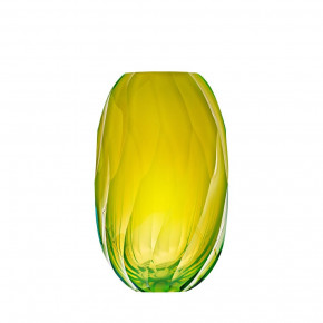 Twinspin Underlaid Vase Beryl Opal Yellow 30 Cm
