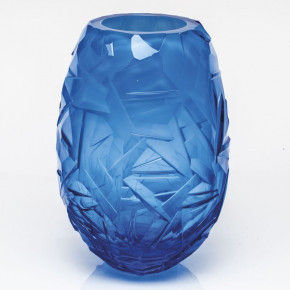 Danae Underlaid Vase Drift Ice Aquamarine Opal White 30 Cm