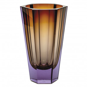 Purity Underlaid Vase Alexandrite Aurora Lead-Free Crystal, Cut 28 cm