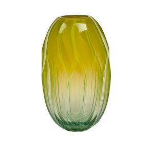 Twinspin Underlaid Vase Beryl Opal Yellow 30 Cm