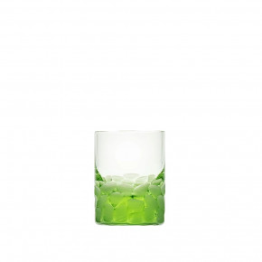 Whisky Set /1 Tumbler For Distillate Ocean Green Lead-Free Crystal, Cut Pebbles 60 Ml