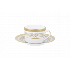 Ambassade White/Gold Tea Cup & Saucer (Special Order)