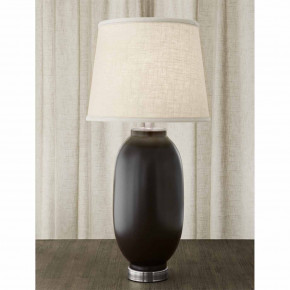 Lozenge Vase Lamp Red & Black 32"