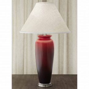 Classic Vase Lamp Red & Black 35"