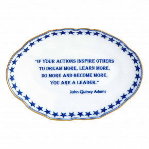 Actions Inspire…Leader. John Q Adams, Ring Tray 5.75" X 4