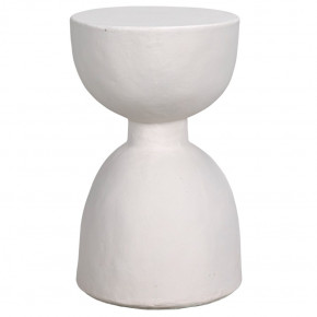 Hourglass Stool, White Fiber Cement
