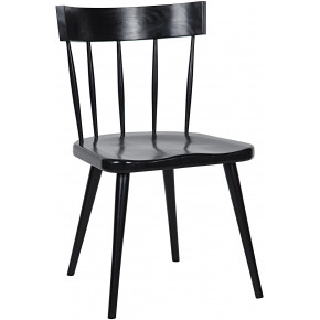 Esme Dining Chair, Hand Rubbed Black
