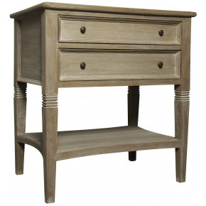 Oxford 2-Drawer Side Table, Weathered