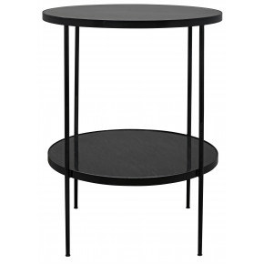 Rivoli Side Table, Metal with Marble