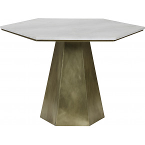 QS Demetria Table, Metal and Quartz