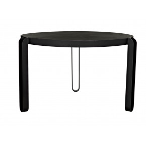 Marcellus Dining Table, 49", Black Metal