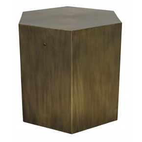 Aria Side Table B, Aged Brass