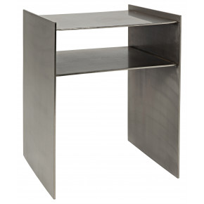 Cyrus Side Table, Antique Silver