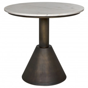 Joseph Side Table, Aged Brass