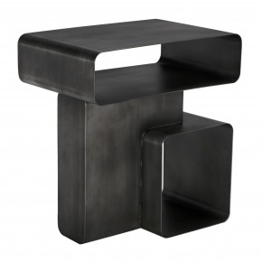 Danville Side Table, Gun Metal Finish