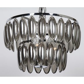 Lolita Chandelier, Small, Chrome Finish, Metal and Glass