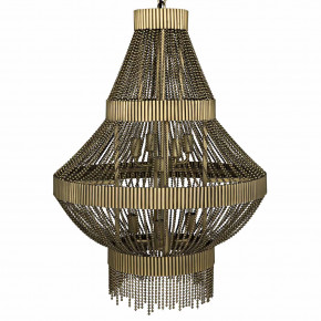 Domo Chandelier, Metal with Brass