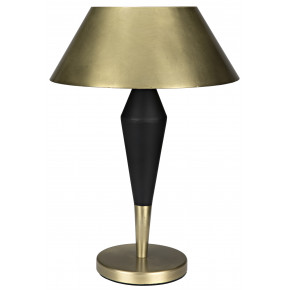 Blau Table Lamp, Brass with Black Metal Detail