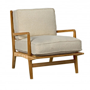Allister Chair, Off White Down Cushion