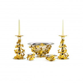 Gold Berry Candle Holder Silver