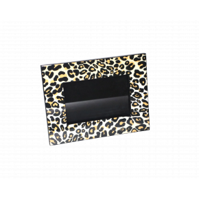 Lacquer Leopard Picture Frame 4" x 6" (8" x 7" frame)