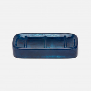 Abiko Cobalt Soap Dish Rectangular 6"L x 3.5"W x 1"H Cast Resin