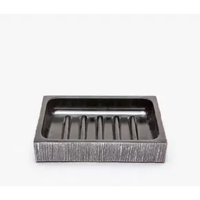 Bruges Charcoal Soap Dish 6"L x 4"W x 1"H