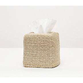 Chelston Bleached Tissue Box Square Straight Abaca Fiber