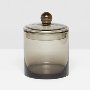 Darby Smoke Large Canister Handblown Glass