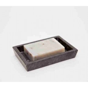 Luxor Black Matte Soap Dish 6"L x 4"W x 1"H Marble