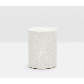 Manchester Snow Canister Round Small Realistic Faux Shagreen