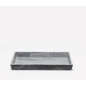 Milan Gray Medium Tray Rectangular Taperedromblon Stone