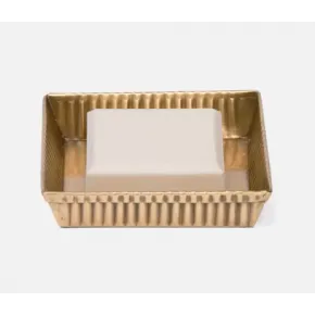 Redon Antique Brass Soap Dish Square: 5"L x 5"W x 1"H