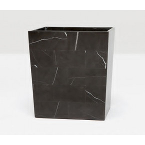 Rhodes Nero Wastebasket Rectangular Tapered Marble