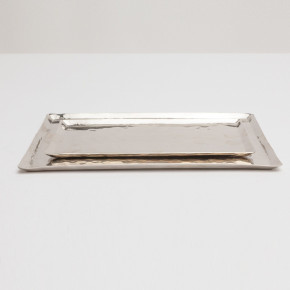 Stanford Gray Nested Trays Nickel, Set Of 2