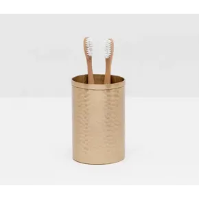 Verum Antique Brass Brush Holder 3"D x 4.5"H