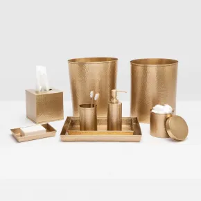 Verum Antique Brass Hammered Metal Bath Accessories