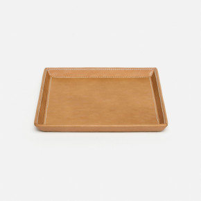 Marcel Aged Camel Tray Small Square Full-Grain Leather