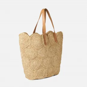 Blair Natural Shopper Bag Small Raffia