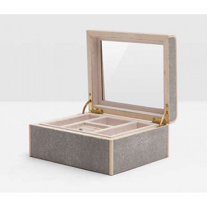 Rennes Sand Jewelry Box Medium Realistic Faux Shagreen
