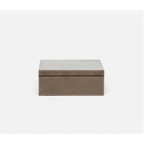 Retford Warm Gray Accent Box Medium Full-Grain Leather