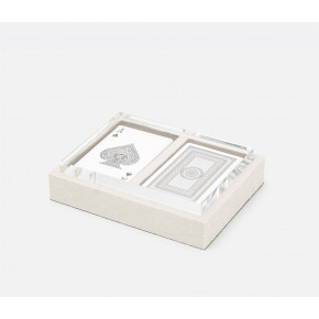 Middelburg Snow Box Set With Two Decks Of Cards Realistic Faux Shagreen