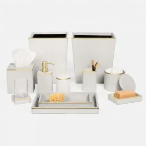 Bradford Blanc/Gold Bath Accessories