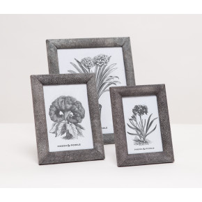 Oxford Cool Gray Realistic Faux Shagreen Picture Frames