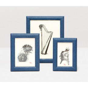 Oxford Navy Realistic Faux Shagreen Picture Frames