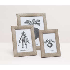 Oxford Sand Realistic Faux Shagreen Picture Frames