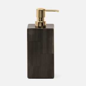 Arles Dark Soap Pump 3.5"L x 3.5"W x 8.5"H Faux Horn