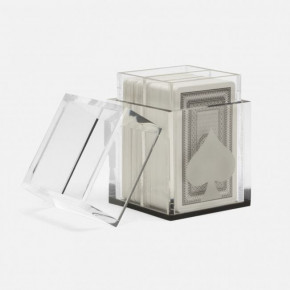 Soma Clear/Gray Card Deck Set Standard Acrylic