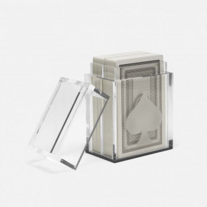 Soma Clear/Gray Card Deck Set Xl Acrylic